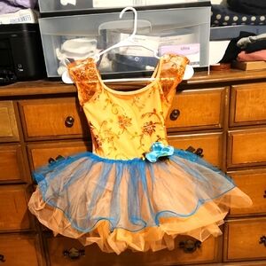 Orange and Blue Kids Costume Dress